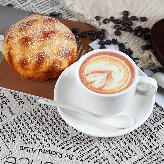 Realistic Decorative Cappuccino Cup for Elegant Home and Event Displays