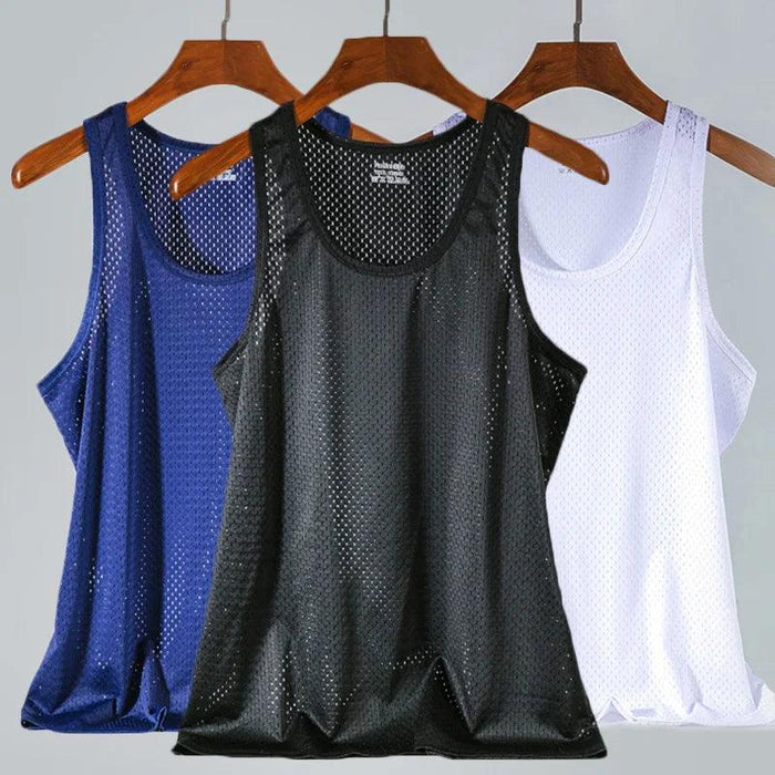 Men's Slim Fit Summer Muscle Tank Top - Quick-Drying Sleeveless Vest for Bodybuilding