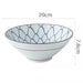 Elegant Horn-Shaped Japanese Ceramic Bowl for Ramen and Soups - 8 Inch