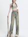 Revamp Your Wardrobe with Edgy High-Rise Wide Leg Denim Jeans for Women