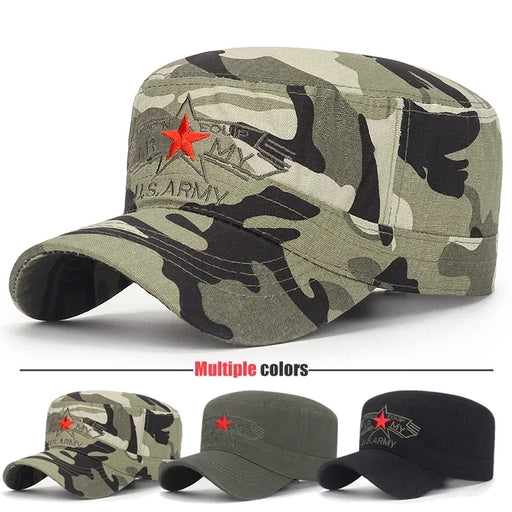 Army Camouflage Adjustable Snapback Baseball Cap for Stylish Men and Women