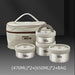 Stainless Steel Thermal Bento Lunch Box Set with Portable Stackable Design