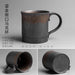 Japanese-Inspired Ceramic Mug Tumbler: Vintage Charm for Daily Enjoyment