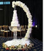 Majestic Crystal Cake Swing Arch for Exquisite Event Decor