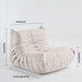 Caterpillar Serenity Lounge Chair - Chic Single Sofa for Every Setting