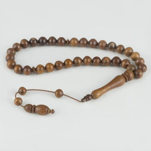 Elegant 8 mm Beaded Acacia Wood Rosary