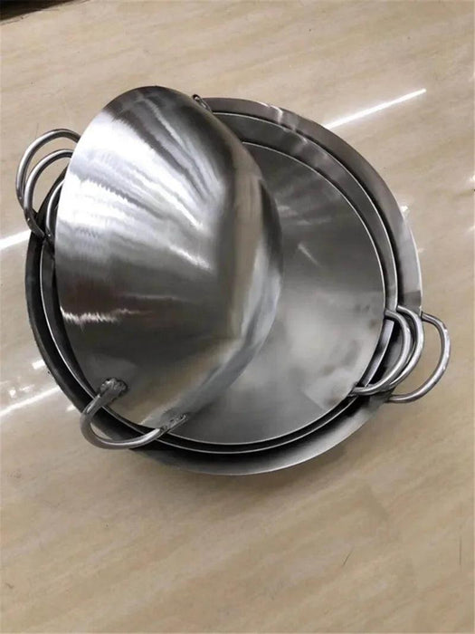 Premium 304 Stainless Steel Wok for Outdoor Culinary Adventures