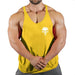 Men's Y-Back Sleeveless Gym Tank - Essential Workout Vest for Bodybuilders and Lifters