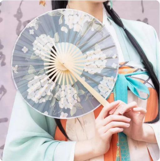 Artisan Bamboo Folding Fan for Women - Elegant Cultural Dance Accessory, Thoughtful Gift & Stylish Home Decor