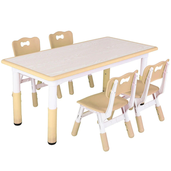 Ergonomic and Adjustable Kids Table and Chair Set for Safe Playtime