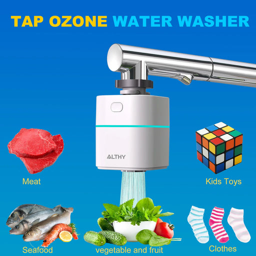 Ozone Water Generator and Tap Faucet Cleaner for Fresh Produce and Skin Treatment