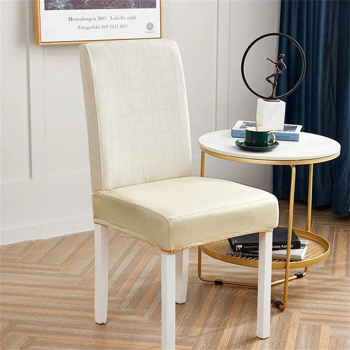 Svetanya Waterproof PU Leather Chair Covers - Elastic Slipcovers for Stylish Furniture Protection