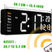 Large LED Digital Wall Clock with Calendar, Dual Alarms, and Temperature Display for Bedroom and Living Room