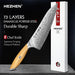 Luxury 73-Layer Damascus Steel Chef's Knife Set with Olive Wood Handles - Ideal for Gifting