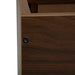 Sleek Walnut Wall-Mounted Nightstand with Dual Drawer Storage