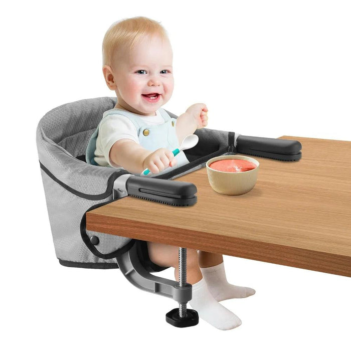 Portable Child's High Chair with Secure Harness and Foldable Design