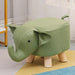 Charming Cartoon Animal Wooden Stool for Kids - Fun and Portable Shoe Changing Seat