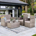 Versatile Outdoor Wicker Lounge Set for Patio and Garden