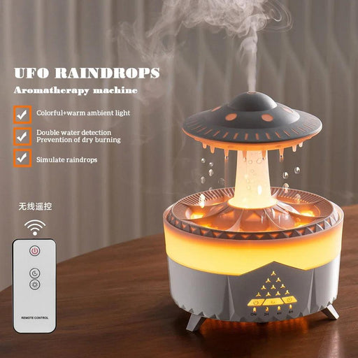 Mushroom Raindrop LED Aromatherapy Humidifier