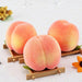 Realistic 8.5cm Honey Peach Decorative Fruit Ornament for Home Elegance