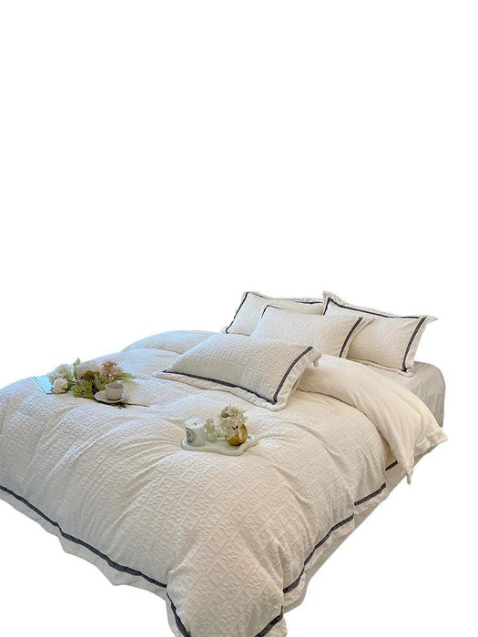 3D Plush Velvet Queen Duvet Cover Set of 4 pcs