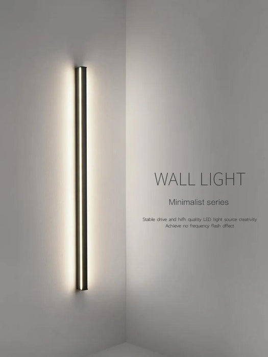 Sleek Nordic Waterproof LED Strip Wall Lamp Set with Remote Control - Ideal Outdoor Lighting Solution