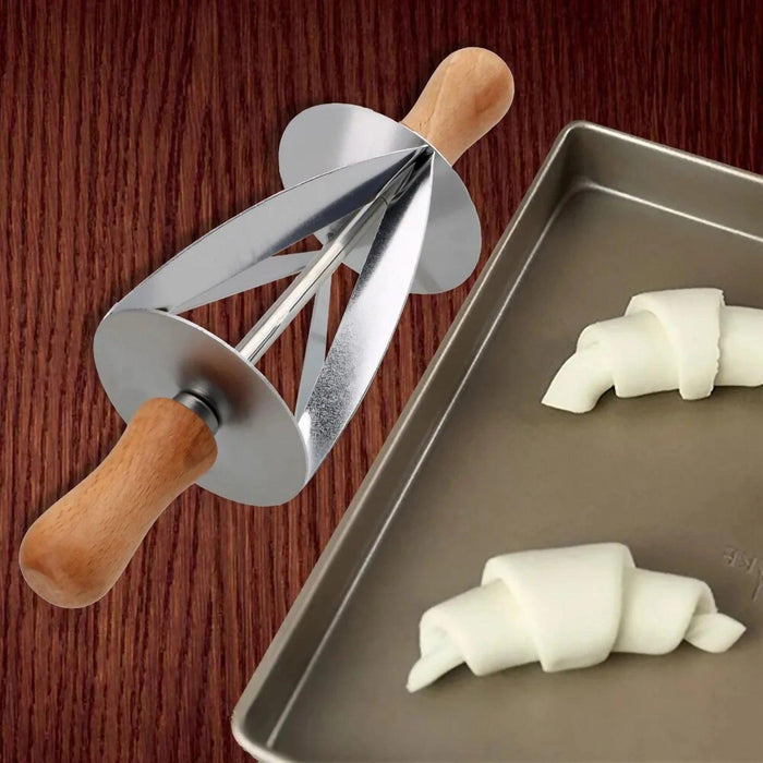 Stainless Steel Dough Cutter and Croissant Roller Set - Elevate Your Baking Skills