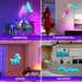 Dynamic RGB Triangle Wall Light with 60 Scene Modes & Music Sync for Ultimate Ambiance