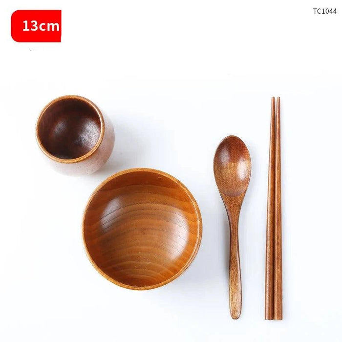 Japanese Wooden Tableware Set