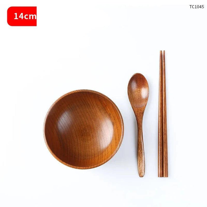 Japanese Wooden Tableware Set