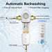 Whole House Water Filtration System with Automatic Backwash and Real-Time Pressure Monitoring