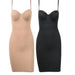 Chic Empire Waist Underwire Slip Dress in Black & Nude