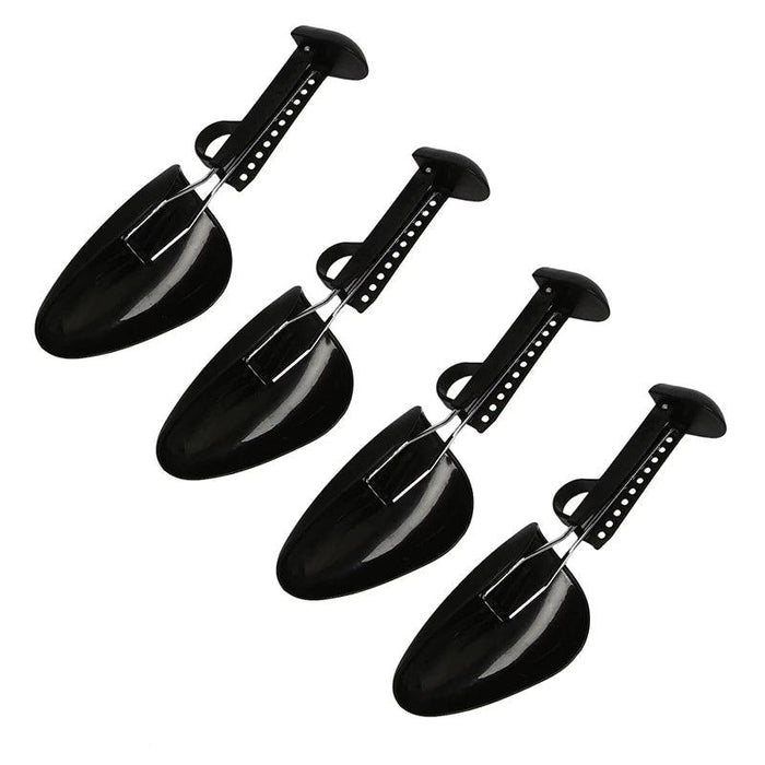 Adjustable Black Plastic Shoe Trees for Men - 5 Pairs Boot Organizers and Holders