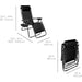 Luxury Zero Gravity Lounge Chairs Set with Accessories in Elegant Black