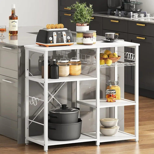 3-Tier Kitchen Microwave Storage Cart with Bonus Accessories