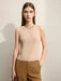 Chic Minimalist Women's Slim Fit Sleeveless Casual Camisole for Spring Fashion