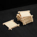 Set of 6 Stylish Natural Bamboo Square Coasters for Elegant Tea and Dessert Serving