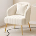 Scandinavian-Inspired Luxe Lamb Velvet Armchair with Comfort and Elegance