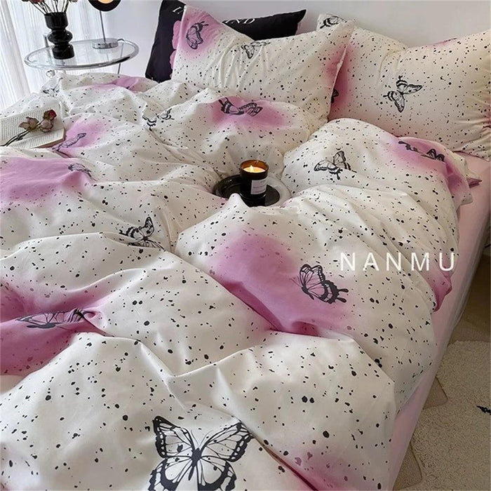 Korean Heart Bedding Set