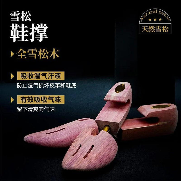 Adjustable Cedar Shoe Expander Set with Natural Deodorizing Properties for Sizes 7-14