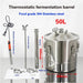 Stainless Steel Fermentation Vessel with Precise Temperature Control for Craft Beer and Wine Making