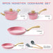 Innerwell Sustainable Nonstick Kitchen Cookware Collection - Essential Set with Frying Pans, Stock Pot & Milk Pot