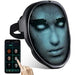 Customizable Bluetooth LED Face Masks - Vibrant Light-Up Accessories for Halloween and Party Fun