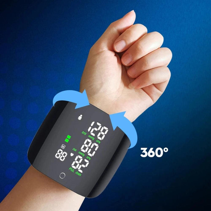 Rechargeable Smart Voice-Activated Blood Pressure Monitor with Touch Control