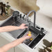 Sleek 304 Stainless Steel Waterfall Kitchen Sink Set with Touch-Control Faucet - Above Counter Installation