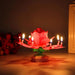 Musical Lotus Flower Birthday Candle with LED Lights and Rotating Action for Cakes and Cupcakes