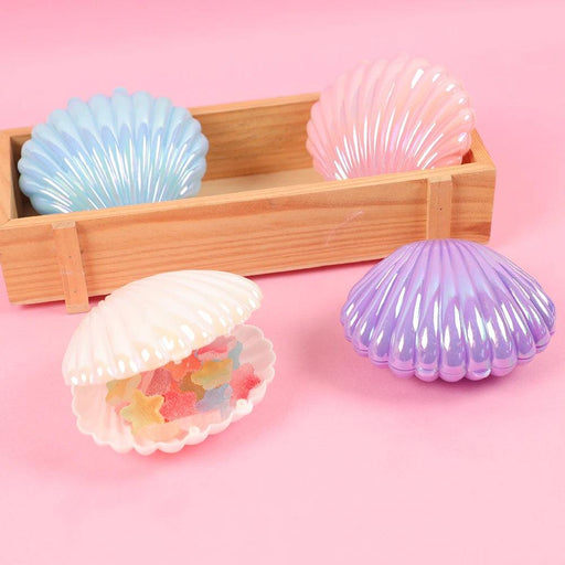 Elegant 5-Piece Metallic Shell Candy Box Set for Stylish Storage and Party Favors