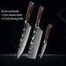 Premium Japanese Damascus Kitchen Knife Set - 1 to 10 Piece Collection for Masterful Culinary Precision