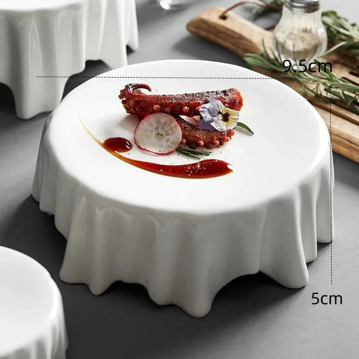 Artistic Heat Retention Plate for Molecular Gastronomy - Elegant Serving Dish for Desserts and Butter in Fine Dining