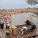 Compact Wind Shield for Portable Gas Stoves - Essential for Outdoor Cooking